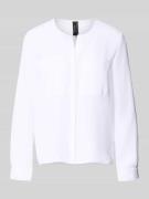 Marc Cain Regular Fit Bluse mit Brusttaschen in Weiss, Größe 36