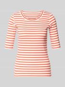 Marc Cain T-Shirt mit Halbarm in Koralle, Größe 34