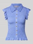 Christian Berg Woman Selection Blusenshirt mit Volants in Blau, Größe ...