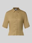 JAKE*S STUDIO WOMAN Kurzarmbluse aus Viskose mit 1/2-Arm in Khaki, Grö...