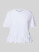 Rich & Royal T-Shirt mit Rundhalsausschnitt in Weiss, Größe M