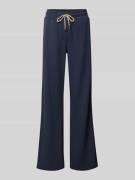 Betty Barclay Sweatpants aus Viskose-Mix mit weitem Bein in Marine, Gr...