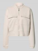 Christian Berg Woman Piqué Blouson Jacke mit Taschen in Ecru Melange, ...