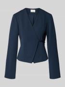 Neo Noir Blazer mit V-Ausschnitt Modell 'Simmi' in Dunkelblau, Größe 3...
