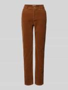 Christian Berg Woman Regular Fit Cordhose im 5-Pocket-Design in Cognac...