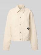 Carhartt Work In Progress Jeansjacke mit Label-Patch in Offwhite, Größ...