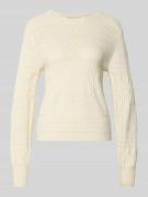 Vila Regular Fit Pullover aus Viskose-Mix Modell 'Milos' in Offwhite, ...