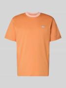 Lacoste Regular Fit T-Shirt aus reiner Baumwolle in Orange, Größe L
