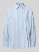 Tom Tailor Denim Oversized Hemdbluse aus reiner Baumwolle in Hellblau,...