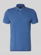 Geox Slim Fit Poloshirt mit Logo-Stitching in Jeansblau, Größe L