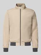 Geox Blouson mit Stehkragen und Reißverschluss in Beige, Größe L