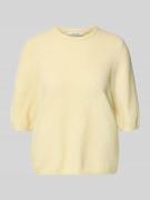 Gestuz Relaxed Fit T-Shirt aus Alpaka-Mix Modell 'Alpha' in Pastellgel...