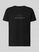 Alpha Industries T-Shirt aus Baumwolle Modell 'BASIC' in Black, Größe ...