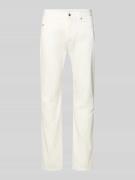 Emporio Armani Jeans mit Eingrifftaschen und Label-Applikation in Weis...