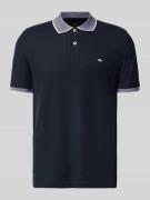 Fynch-Hatton Modern Fit Poloshirt mit Stitching in Marine, Größe 3XL