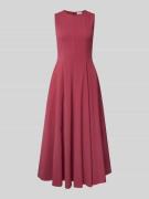 Jake*s Collection Midikleid mit Rundhalsausschnitt in Rot, Größe 32