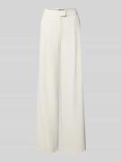 Christian Berg Cocktail Wide Leg Stoffhose mit Raffungen in Ecru, Größ...