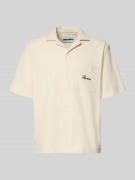 REVIEW Regular Fit Freizeithemd mit Label-Stitching in Ecru, Größe L