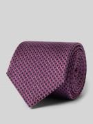 OLYMP Seidenkrawatte aus reiner Seide (6,5 cm) in Bordeaux, Größe 1