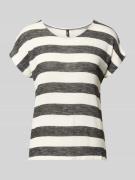Vero Moda Regular Fit T-Shirt aus Viskose-Mix Modell 'WIDE STRIPE' in ...