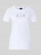 ARMANI EXCHANGE T-Shirt mit Logo und Rundhalsausschnitt in Weiss, Größ...
