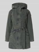 khujo Jacke mit Bindegürtel Modell 'PREA' in Khaki, Größe L