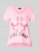 miss goodlife T-Shirt mit Motiv-Print Modell 'Flamingo Love Me' in Hel...