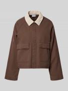 Pieces Regular Fit Jeansjacke aus reiner Baumwolle Modell 'BETT' in Mi...