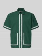 WOODBIRD Regular Fit Freizeithemd mit aufgesetzten Taschen in Dunkelgr...