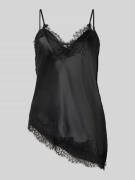 Only Shaped Fit Trägertop aus Satin Modell 'BELLA' in Black, Größe L