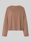 OH APRIL Regular Fit Sweatshirt mit Label-Detail in Mittelbraun, Größe...