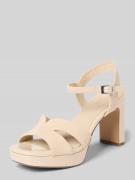 Tamaris Sandaletten aus echtem Rindsleder in Sand, Größe 36