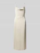 Vila Midikleid aus Satin mit Wasserfall-Ausschnitt Modell 'RAVENNA' in...