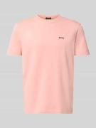 BOSS Green Regular Fit T-Shirt aus Baumwoll-Mix Modell 'TEE' in Pink, ...