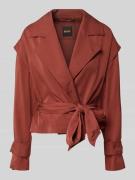 BOSS Orange Slim Fit Trenchcoat aus Viskose-Mix Modell 'C-Jophelia' in...