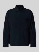 ARMANI EXCHANGE Blouson mit Kentkragen und Brusttasche in Dunkelblau, ...