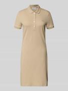 Lacoste Slim Fit Polokleid aus Baumwoll-Mix Modell 'LIONNE' in Camel, ...