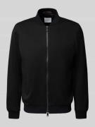 Roy Robson Bomberjacke mit Zweiwege-Reißverschluss in Black, Größe L