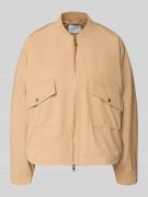 Rich & Royal Jacke mit Zweiwege-Reißverschluss in Camel, Größe 38