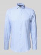 Jake*s Slim Fit Business-Hemd mit Kentkragen in Bleu, Größe 37/38