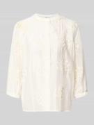 0039 Italy Regular Fit Bluse mit 3/4-Arm Modell 'FAVIOLA FANCY' in Ecr...