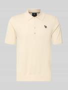 PAUL SMITH Regular Fit Poloshirt mit Knopfleiste in Offwhite, Größe L