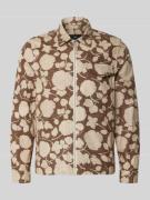 PAUL SMITH Jacke im Allover-Look mit Brusttasche in Mittelbraun, Größe...