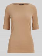 Lauren Ralph Lauren Slim Fit T-Shirt aus reiner Baumwolle in Camel, Gr...