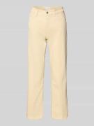Cambio Jeans mit Fransen Modell 'FRANCESCA' in Hellgelb, Größe 32