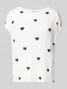 Vero Moda Relaxed Fit T-Shirt aus Lyocell-Mix Modell 'AVA' in Weiss, G...