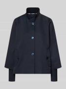 s.Oliver BLACK LABEL Regular Fit Jacke aus Baumwoll-Mix in Marine, Grö...
