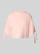 HUGO Boxy Fit Pyjama-Oberteil mit Baumwoll-Anteil in Rosa, Größe L
