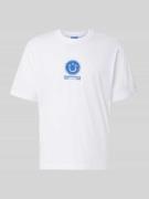 Hugo Blue Regular Fit T-Shirt aus reiner Baumwolle Modell 'Nunarix' in...