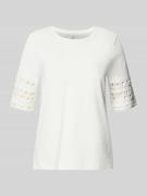 Vero Moda Regular Fit T-Shirt aus reiner Baumwolle Modell 'IVACY' in W...